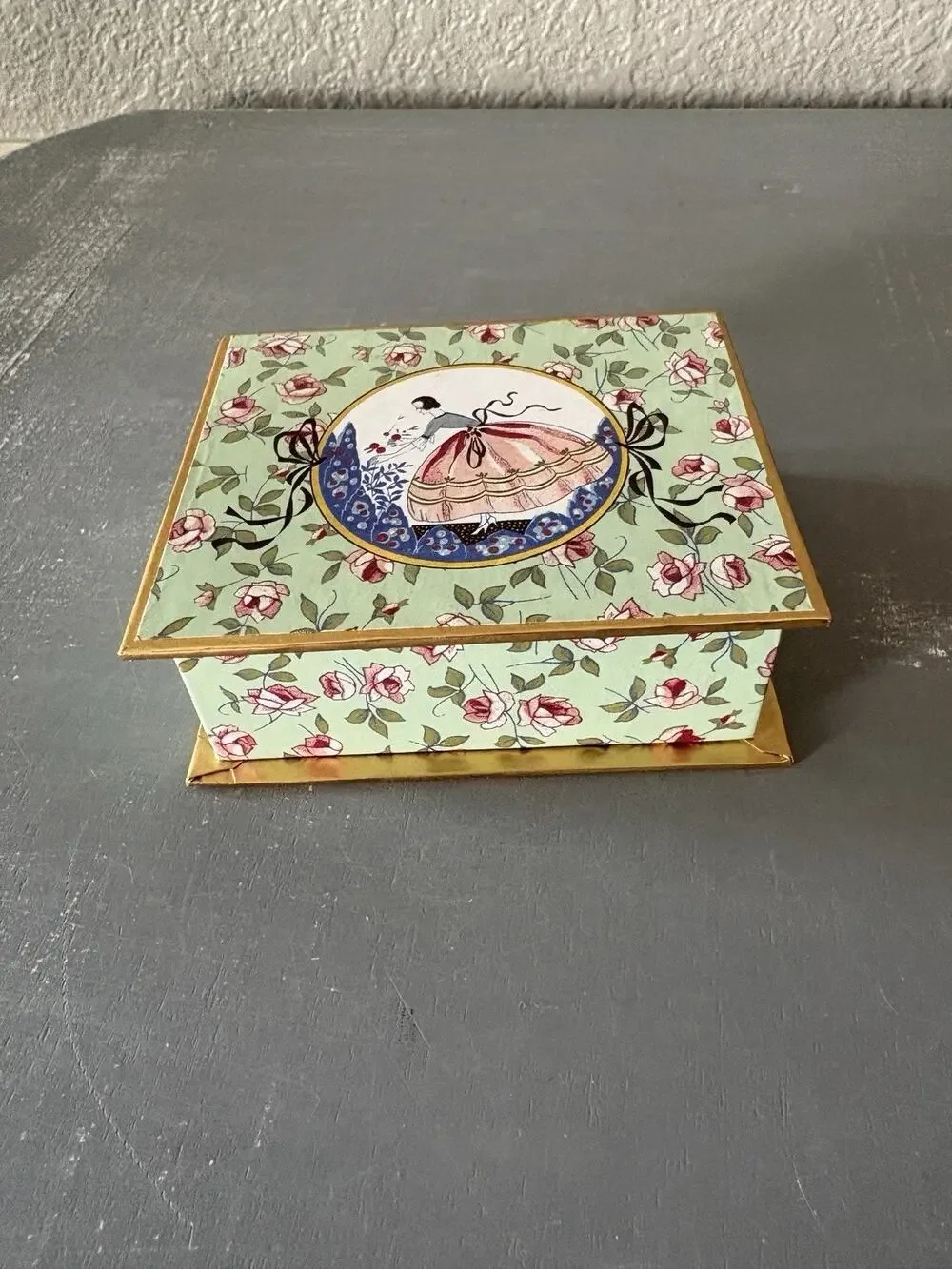 Mary Brussels Floral Gift Box Empty Chocolate Box Jewelry Keepsake